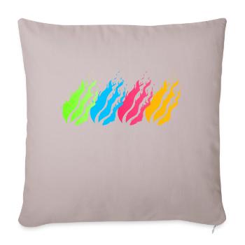 Boule de feu Néon - Coussin et housse de 45 x 45 cm - taupe clair - Devant