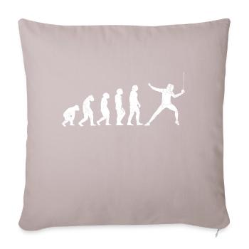 Fechter Evolution Fechten Entwicklung Ökologie - Sofakissen mit Füllung 45 x 45 cm - helles Taupe - Vorne