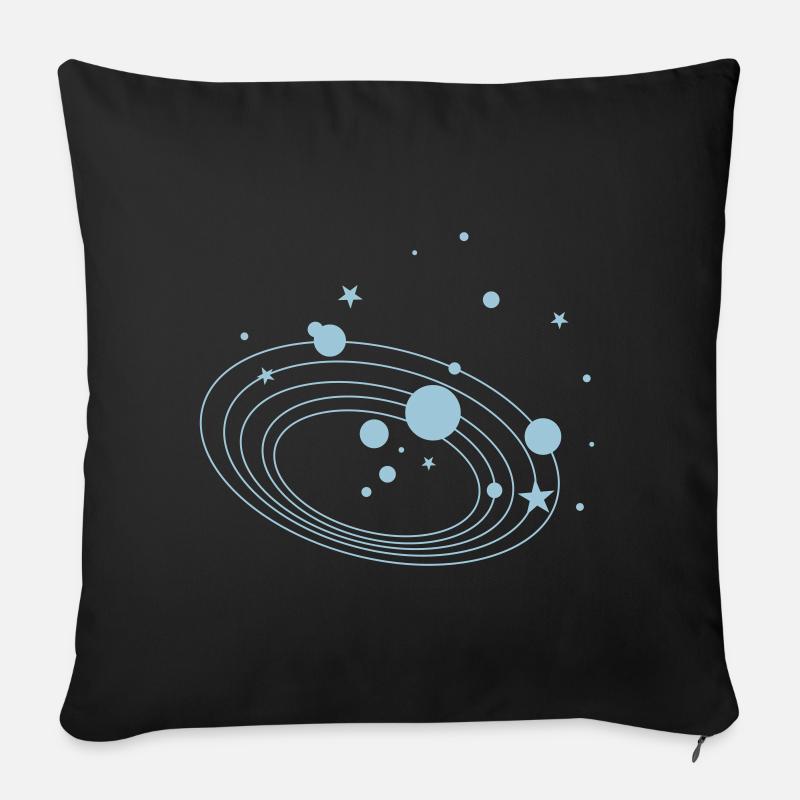 COSMOS - Sofa pillow with filling 45cm x 45cm - black