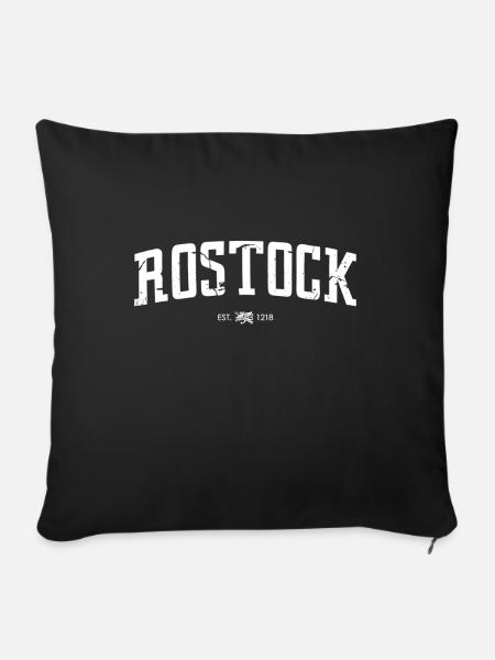 Rostock Greif Urban - Sofakissen mit Füllung 45 x 45 cm - Schwarz