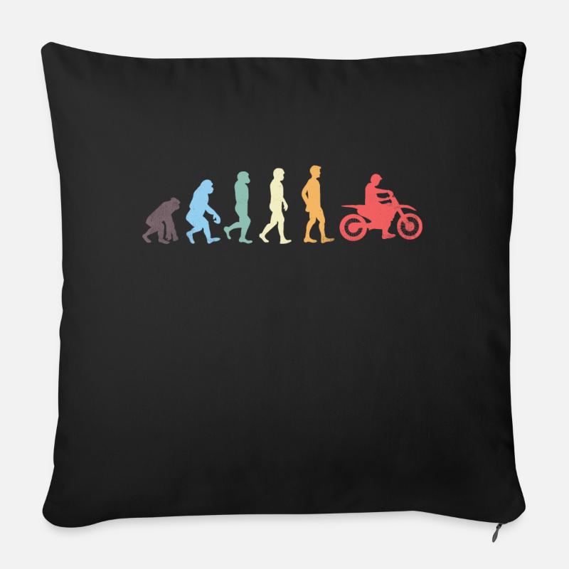 EVOLUTION MOTO T-SHIRT - Coussin et housse de 45 x 45 cm - noir