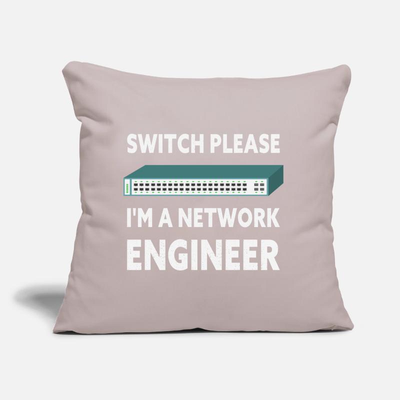 Switch Please I'm A Network Engineer IT Tech Sofakissen mit Füllung 45 x 45 cm