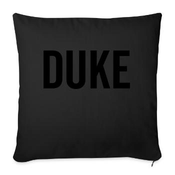 Duke - Sofa pillow with filling 45cm x 45cm - black - Front
