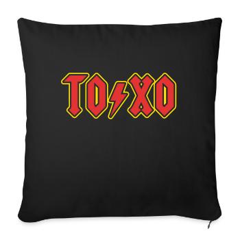 TOXO - Coussin et housse de 45 x 45 cm - noir - Devant