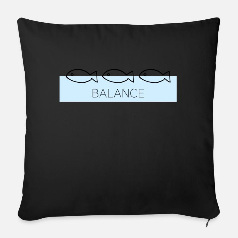 Quote Hive - Sofa pillow with filling 45cm x 45cm - black