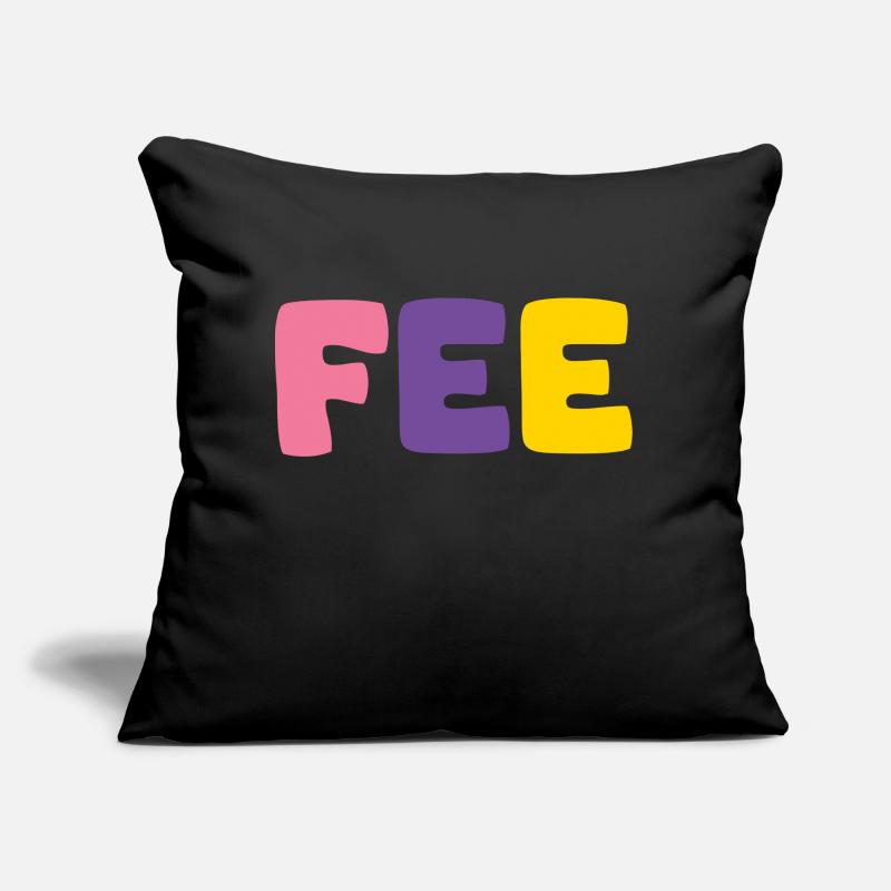 Nom - Fée Coussin et housse de 45 x 45 cm