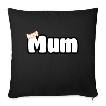 Mum, Mutti, Mutter - Sofakissen mit Füllung 45 x 45 cm - Schwarz - Vorne