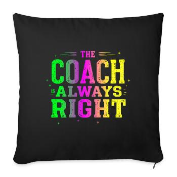 bester Tennis Trainer - Sofakissen mit Füllung 45 x 45 cm - Schwarz - Vorne