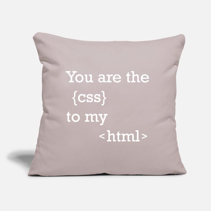 Funny programmer motif for web developers Sofa pillow with filling 45cm x 45cm