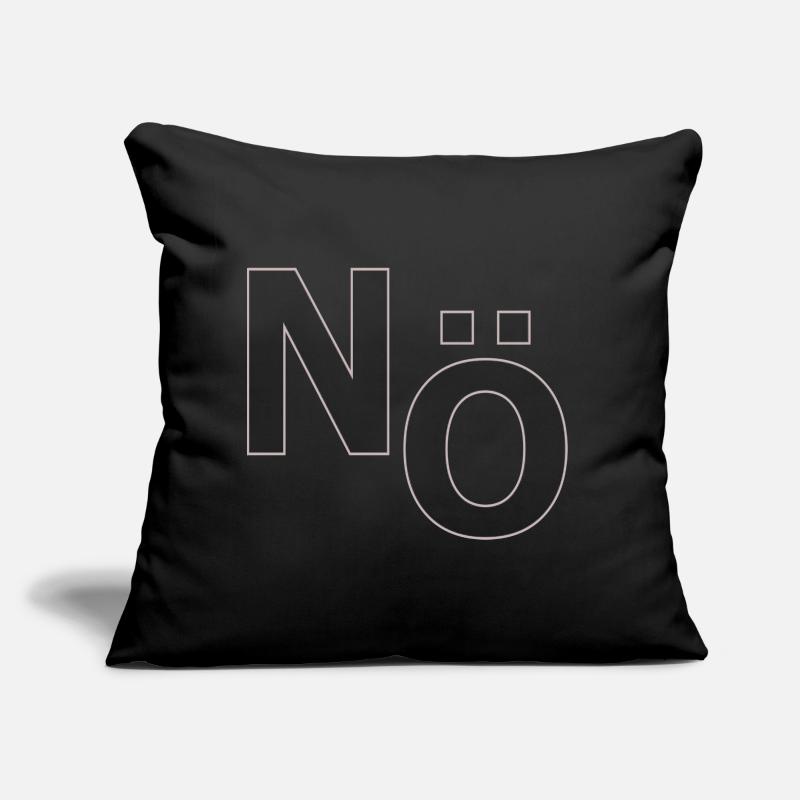 Non – Déclaration typographique minimale Coussin et housse de 45 x 45 cm