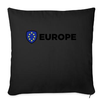 The Union Flag of Europe - Sofa pillow with filling 45cm x 45cm - black - Front
