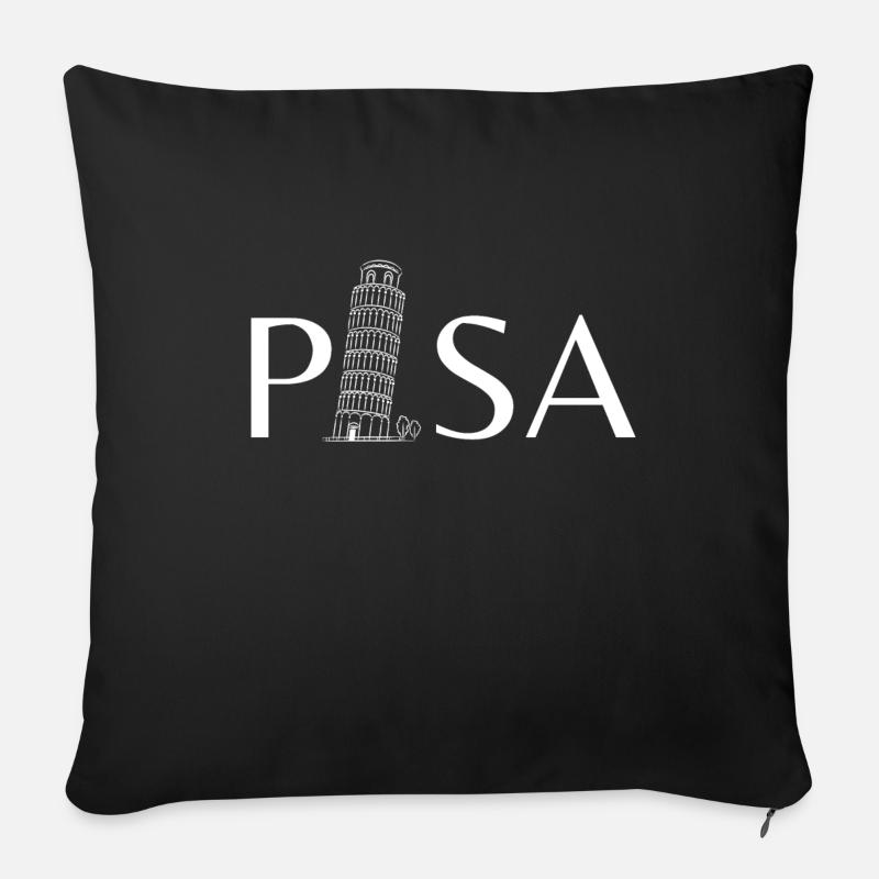 Pisa - Sofakissen mit Füllung 45 x 45 cm - Schwarz