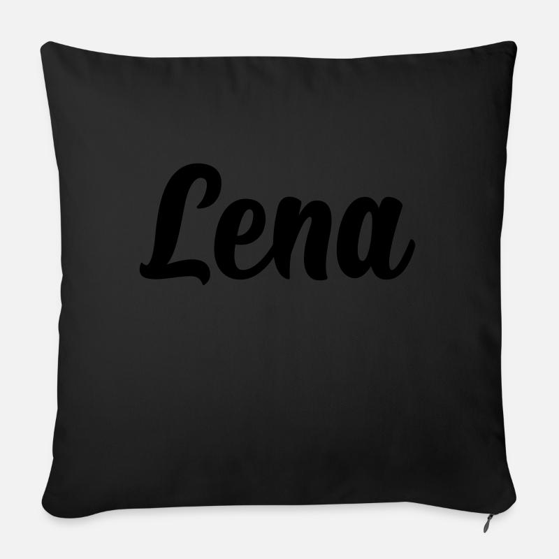 Lena - Sofakissen mit Füllung 45 x 45 cm - Schwarz