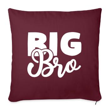 Big Bro - Sofakissen mit Füllung 45 x 45 cm - Burgunderrot - Vorne