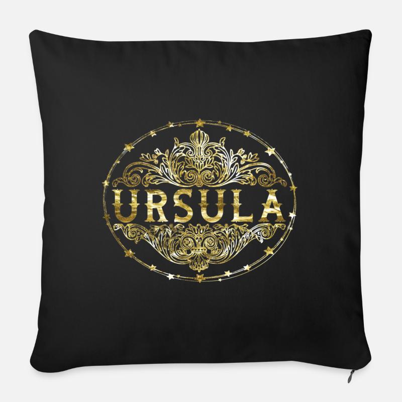 Ursula - Sofakissen mit Füllung 45 x 45 cm - Schwarz
