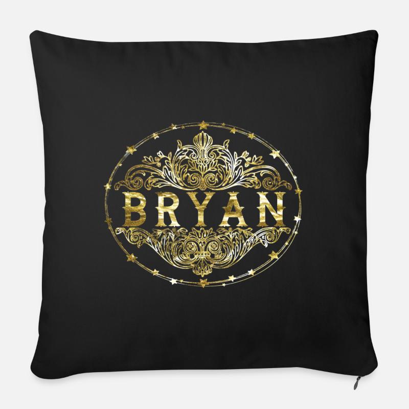 Bryan - Sofakissen mit Füllung 45 x 45 cm - Schwarz
