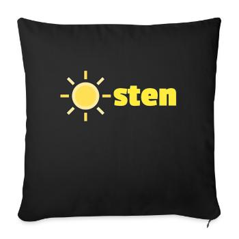 Osten - Sofakissen mit Füllung 45 x 45 cm - Schwarz - Vorne