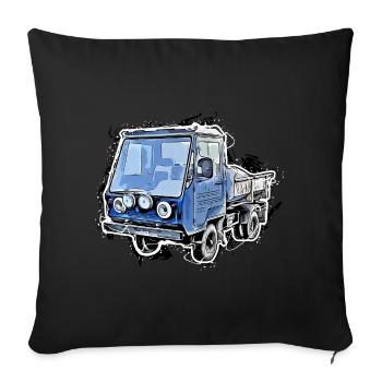 Multicar - Sofakissen mit Füllung 45 x 45 cm - Schwarz - Vorne