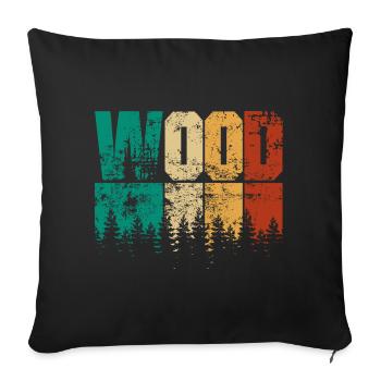Hunter, Mountaineer, Hiker - Sofa pillow with filling 45cm x 45cm - black - Front
