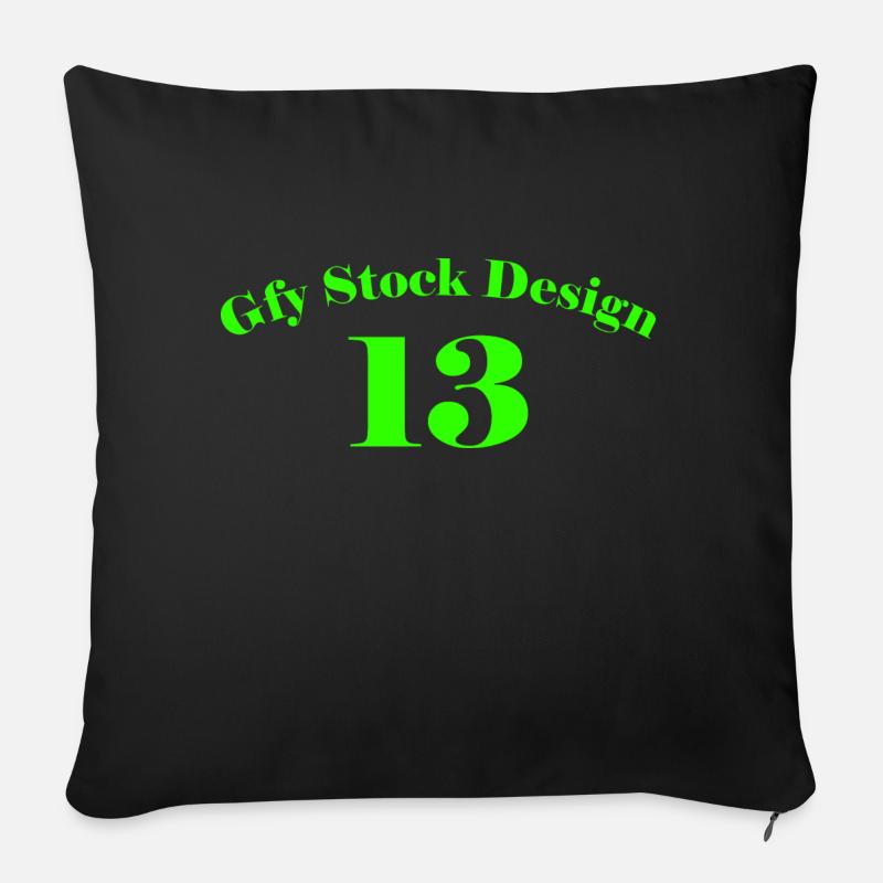 GSD 13 - Coussin et housse de 45 x 45 cm - noir