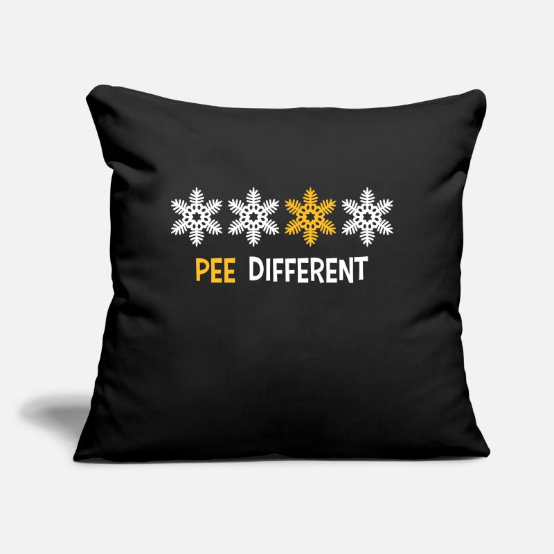 Pee Different Yellow Sofa pillow with filling 45cm x 45cm