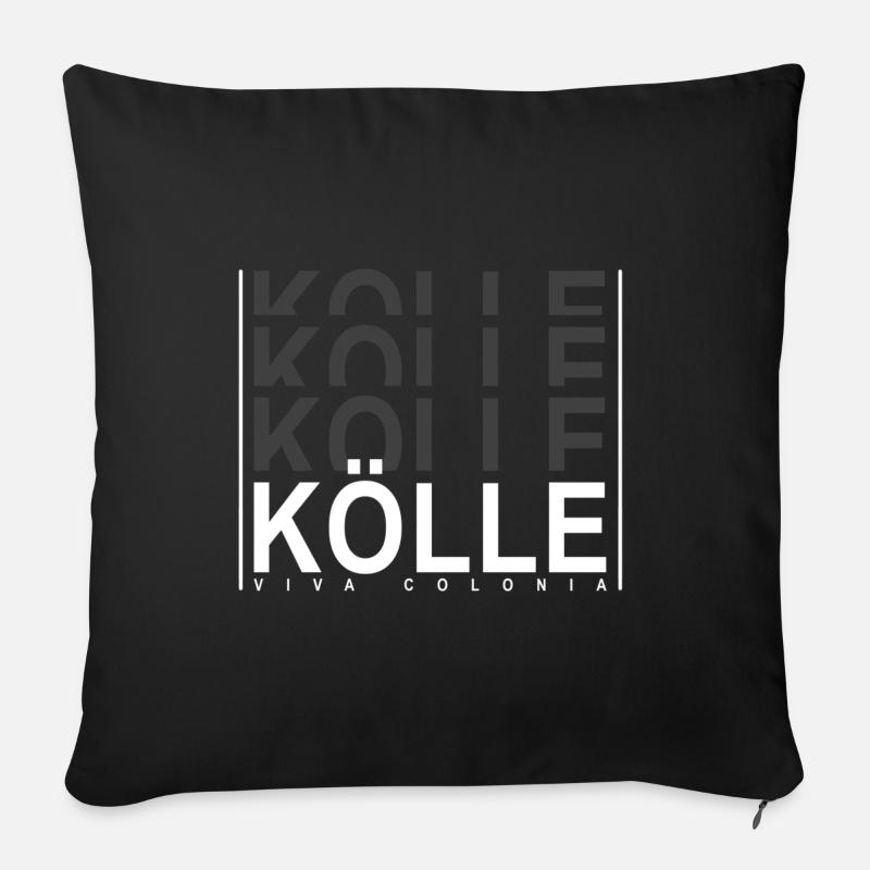 Kölle - Sofakissen mit Füllung 45 x 45 cm - Schwarz