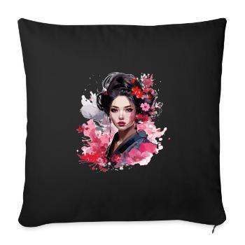 Geisha Design - Sofakissen mit Füllung 45 x 45 cm - Schwarz - Vorne