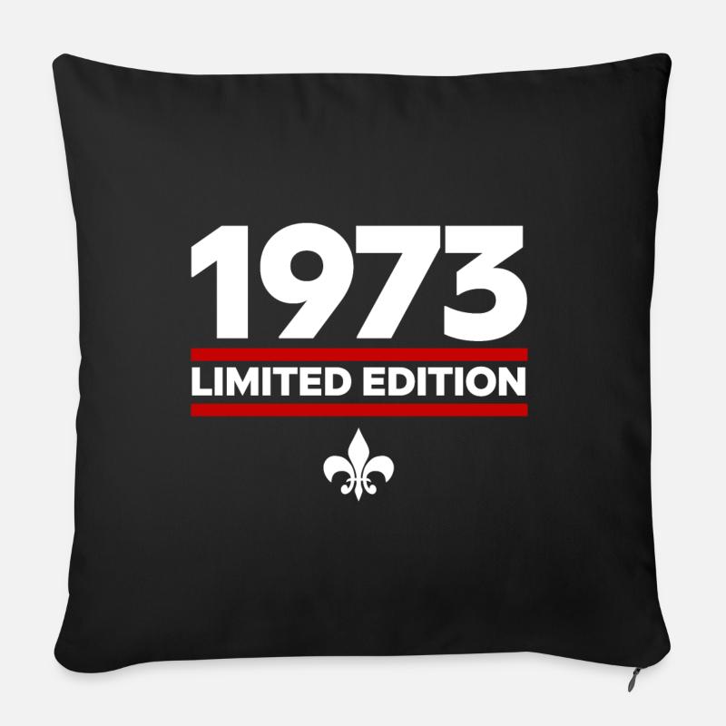Édition limitée de 1973 - Coussin et housse de 45 x 45 cm - noir