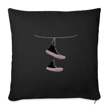 Sneaker - Sofa pillow with filling 45cm x 45cm - black - Front