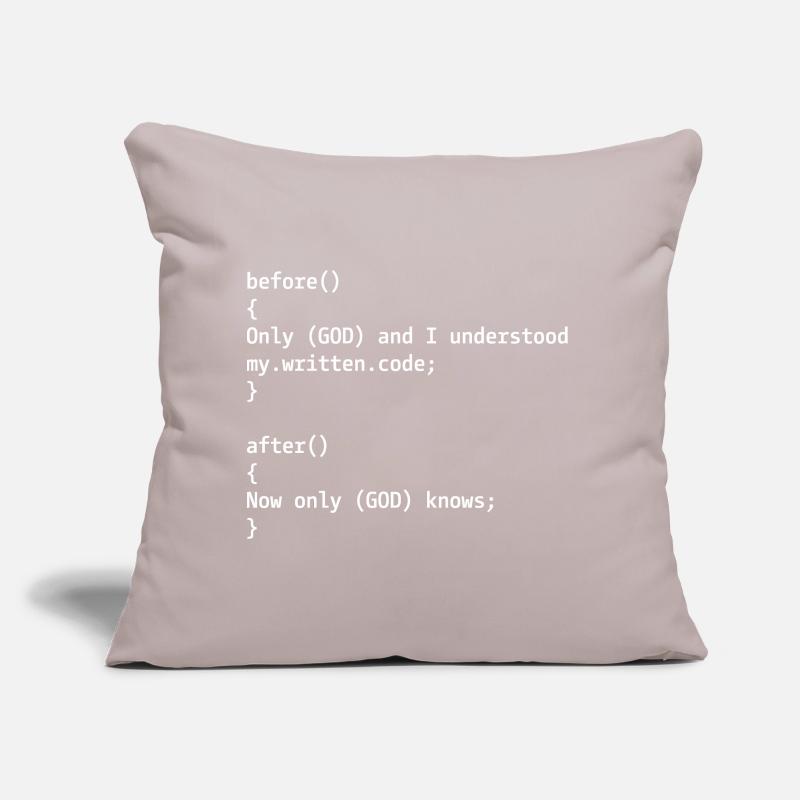 Blague du programmeur Coussin et housse de 45 x 45 cm