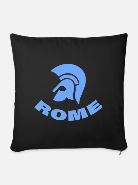 ROME - Sofakissen mit Füllung 45 x 45 cm - Schwarz