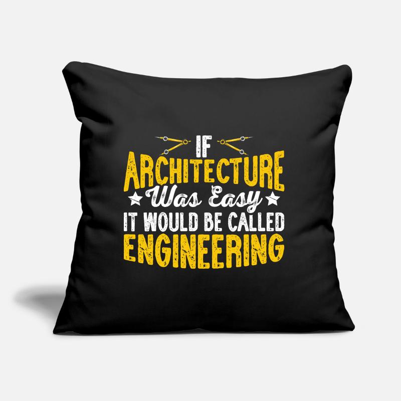 Architecte Coussin et housse de 45 x 45 cm