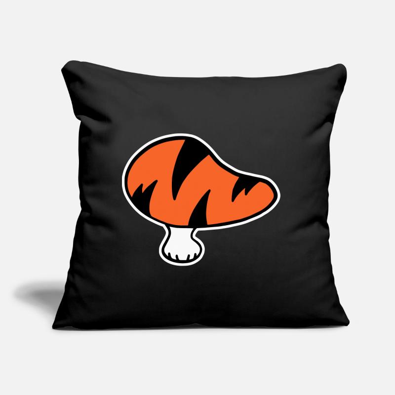 Logo champignon tigre STICK Variante Coussin et housse de 45 x 45 cm