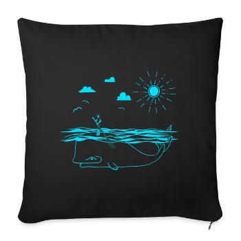 SOUPER - Coussin et housse de 45 x 45 cm - noir - Devant