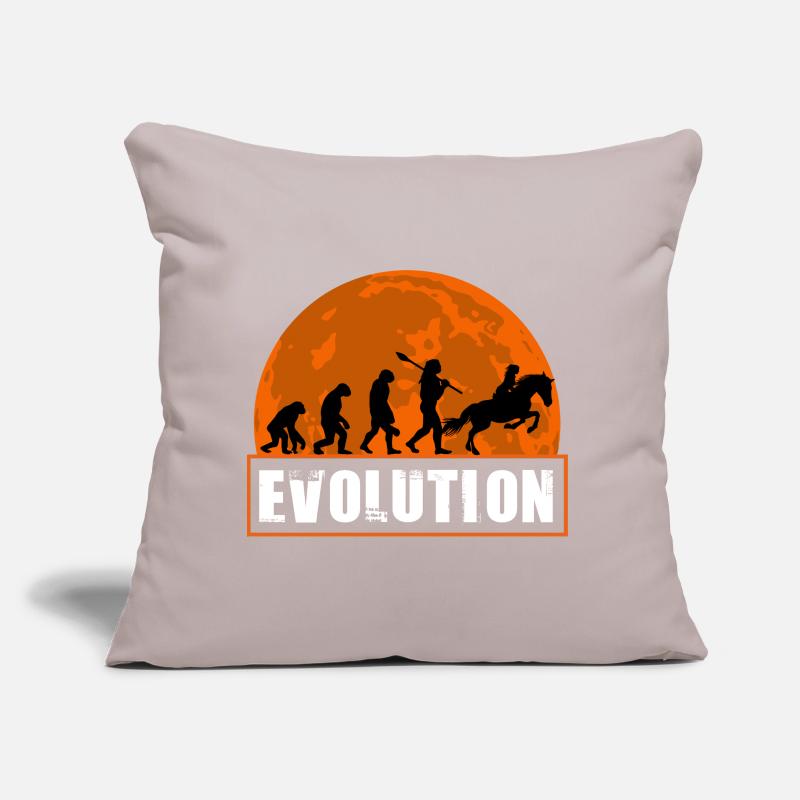 Horse Racing Evolution Equestrian Jockey Sunset Sofa pillow with filling 45cm x 45cm