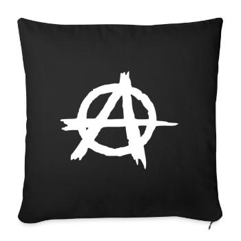 Anarchy! - Sofakissen mit Füllung 45 x 45 cm - Schwarz - Vorne