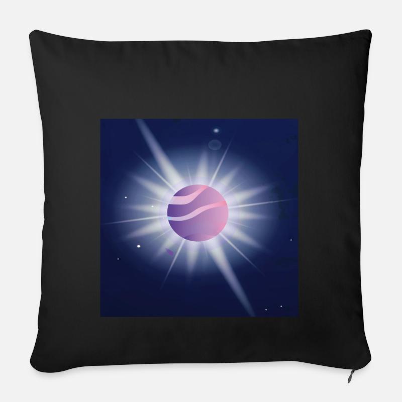 Jupiter - Sofakissen mit Füllung 45 x 45 cm - Schwarz