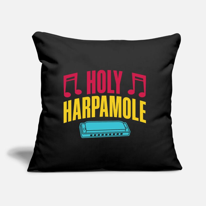 Funny Harmonica Player Holy Harpamole Harmonica Sofakissen mit Füllung 45 x 45 cm