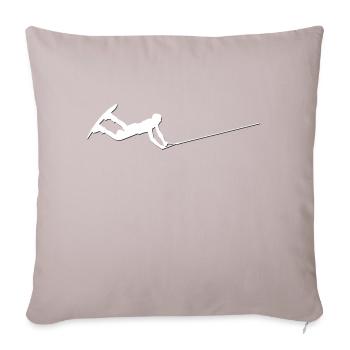 Wakeboarder WHITE/black - Sofakissen mit Füllung 45 x 45 cm - helles Taupe - Vorne
