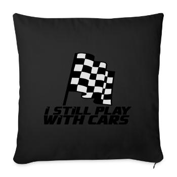 automobile - Coussin et housse de 45 x 45 cm - noir - Devant