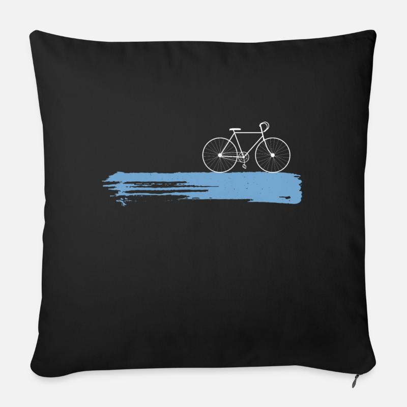 Fahrrad - Sofakissen mit Füllung 45 x 45 cm - Schwarz