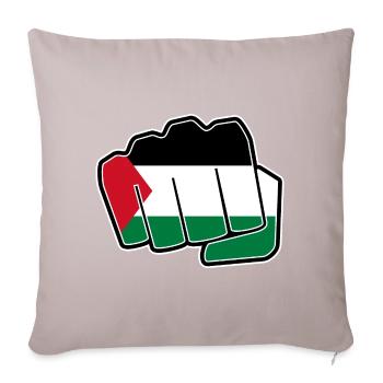 Palestine drapeau drapeau poing - Coussin et housse de 45 x 45 cm - taupe clair - Devant
