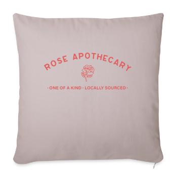 Apothecary rose - Sofa pillow with filling 45cm x 45cm - light taupe - Front