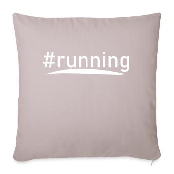 Marathon Running Run jogging - Coussin et housse de 45 x 45 cm - taupe clair - Devant