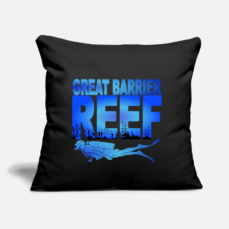 GREAT BARRIER REEF - Divers Sofa pillow with filling 45cm x 45cm