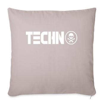 techno 333 - Coussin et housse de 45 x 45 cm - taupe clair - Devant
