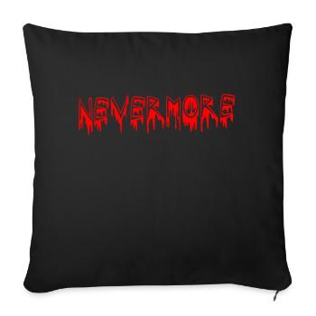 Nevermore2 - Sofakissen mit Füllung 45 x 45 cm - Schwarz - Vorne