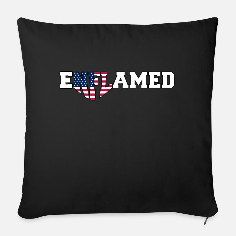 Enflamed | Election 2024 - Sofakissen mit Füllung 45 x 45 cm - Schwarz