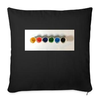 Some Acrylic Colors - Sofa pillow with filling 45cm x 45cm - black - Front