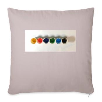 Some Acrylic Colors - Sofa pillow with filling 45cm x 45cm - light taupe - Front